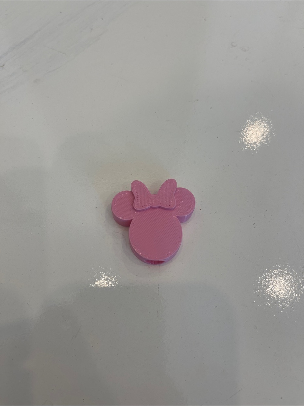 Pink Mouse-Style Kids Straw Toppers